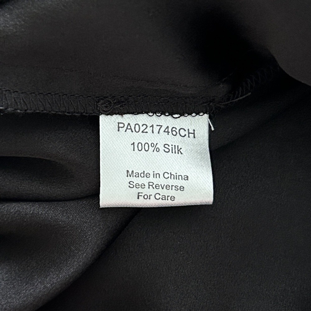 Parker Women's Size Small Black 100% Silk Sleeveless Elastic Waist Jumpsuit NWT - Picture 12 of 13